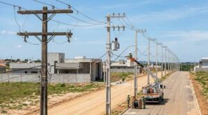 Extensão de rede elétrica para ligação nova